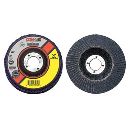 Cgw Abrasives 7X5-8-11 Z3-40 T29 Reg100 Pct. Za Flap Disc 421-42732